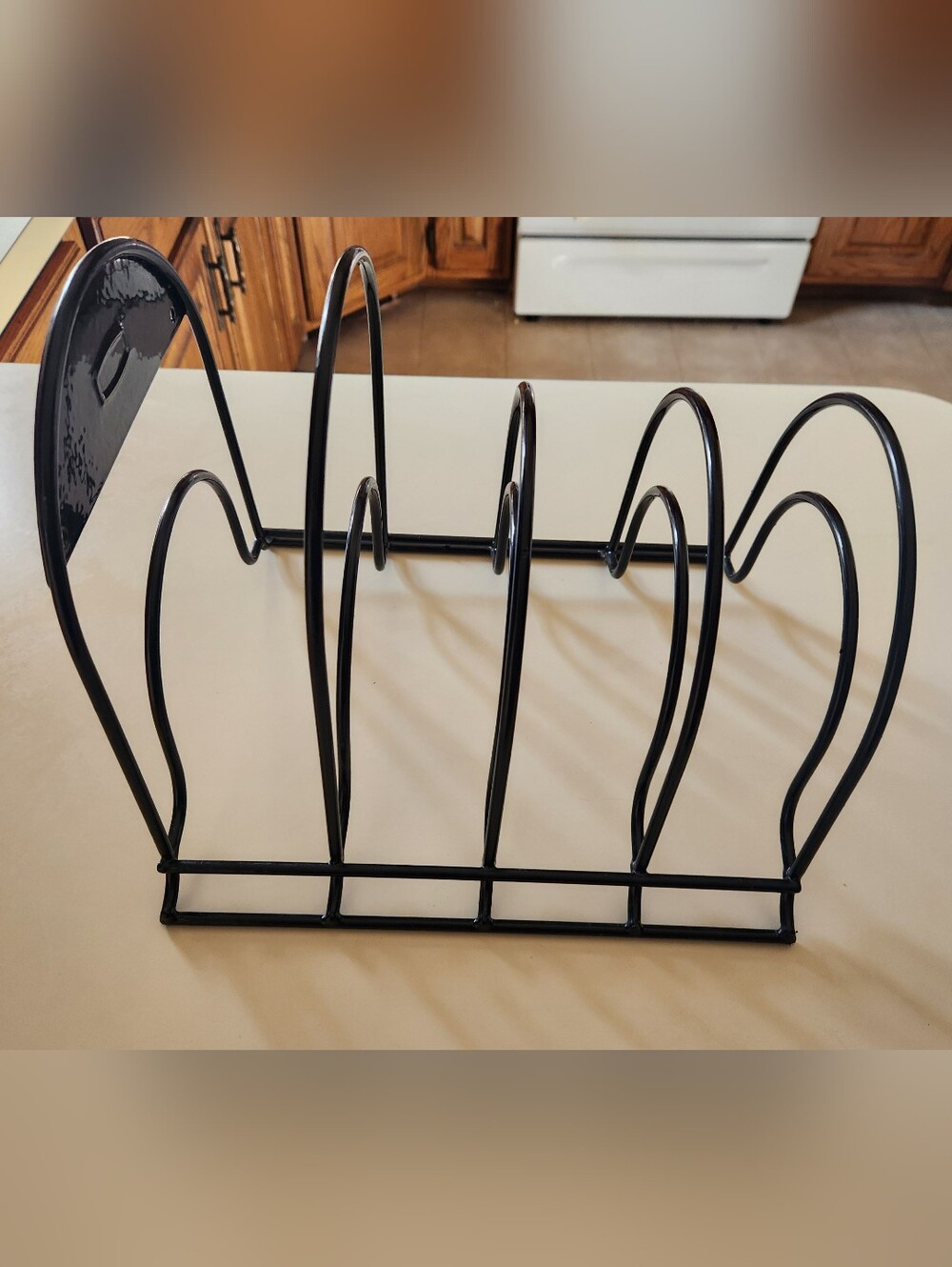 Free Standing Black Metal Organizer